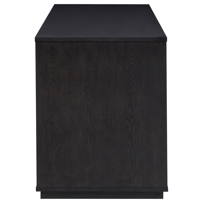 Harkes 75-inch 3-drawer Computer Desk with Adjustable Shelf Coffee Bean