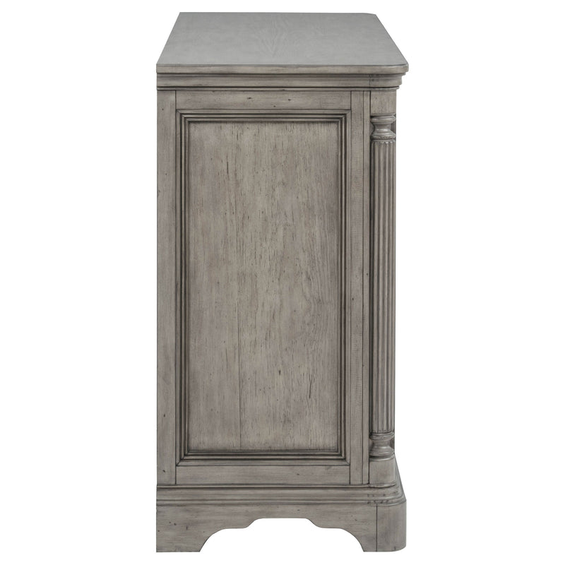 Cresswell 2-door 3-drawer Wine Storage Buffet Weathered Taupe