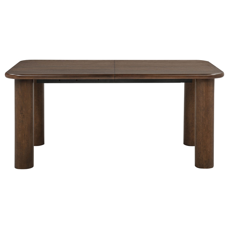 Faulkner 84-inch Extension Wood Dining Table Brown Oak