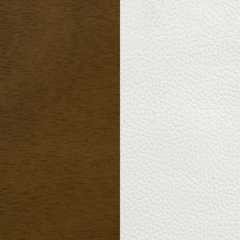 Merrin Dining Side Chair Off White and Walnut (Set of 2)