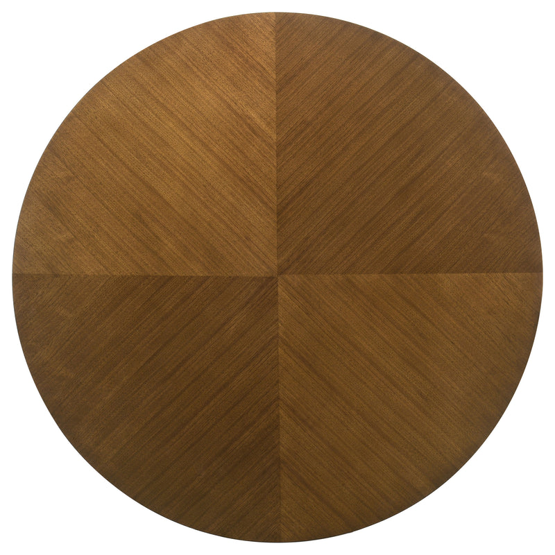 Galindo 5-piece 52-inch Round Dining Set Nutmeg and Walnut