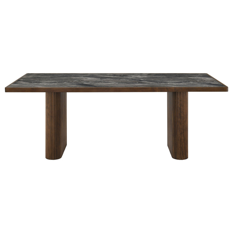 Parry 80-inch Smart Top Paladina Dining Table Dark Walnut