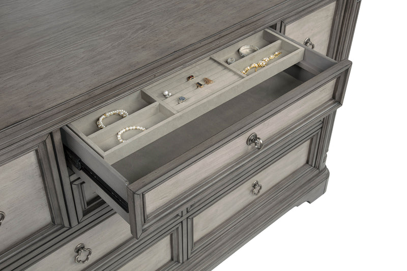 Cresswell 4-piece California King Storage Bedroom Set Taupe