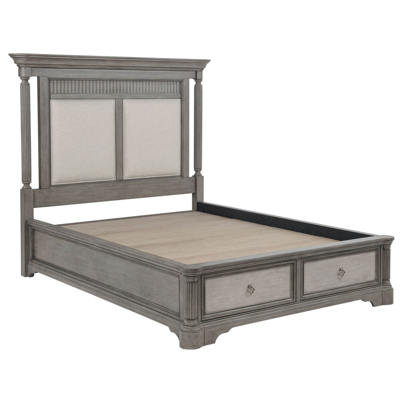 Cresswell 4-piece Queen Storage Bedroom Set Weathered Taupe