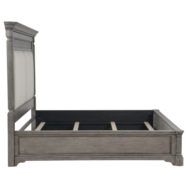 Cresswell Queen Upholstered Panel Bed Weathered Taupe