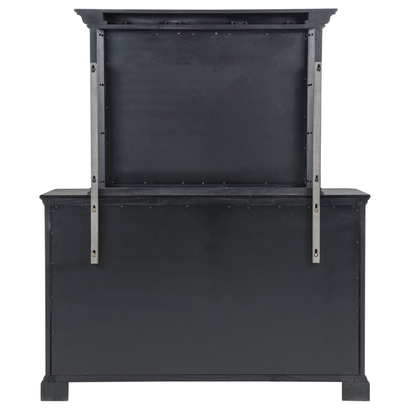 Cresswell 8-drawer Dresser with Mirror Weathered Taupe