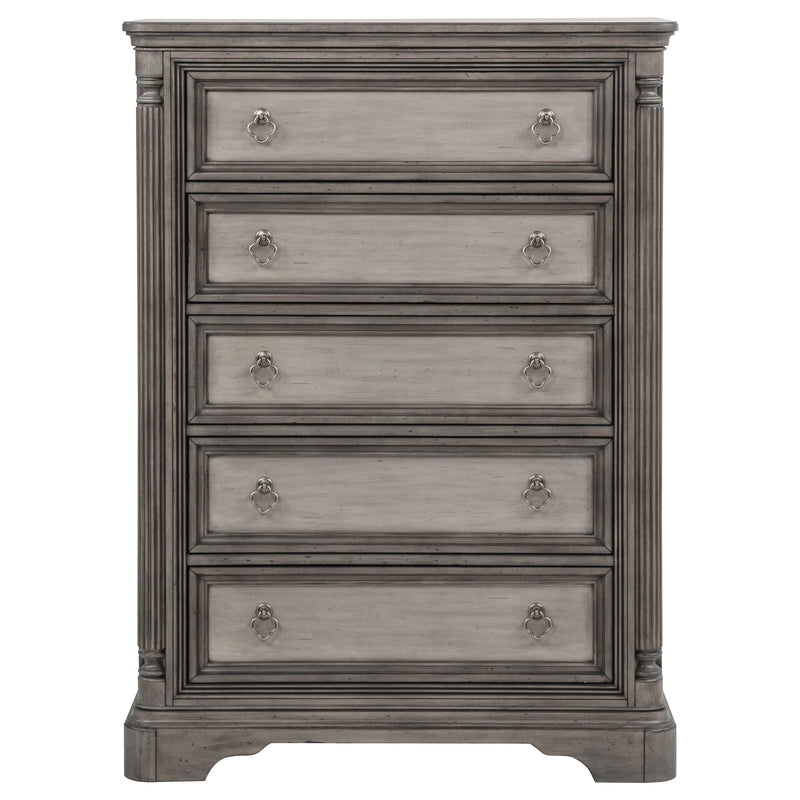 Cresswell 5-drawer Chest of Drawers Weathered Taupe
