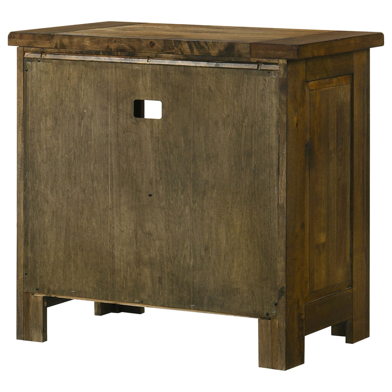 Doherty 1-drawer Nightstand Bedside Table Rustic Brown