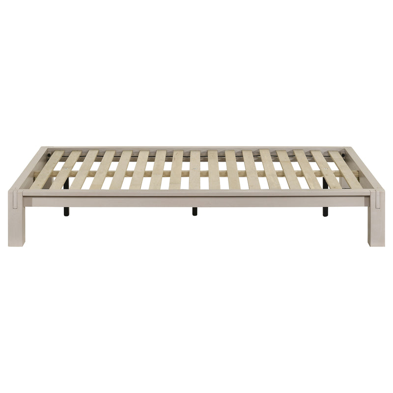 Gislen Twin Easy Assembly Wood Platform Bed White