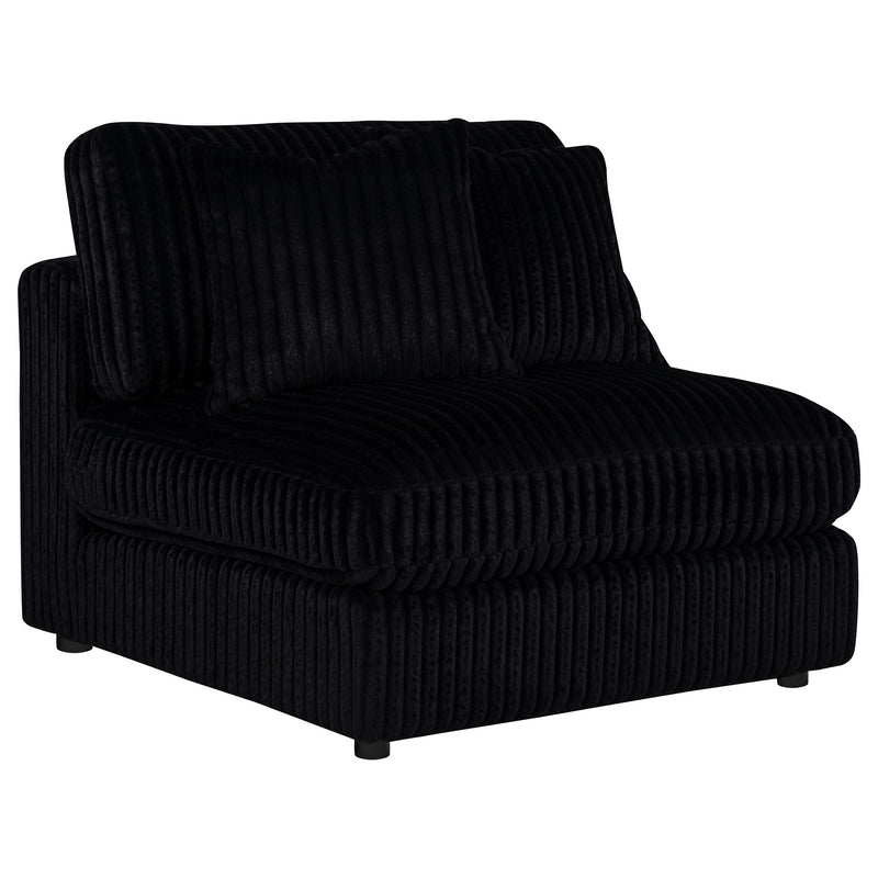 Blaine Upholstered Armless Chair Black