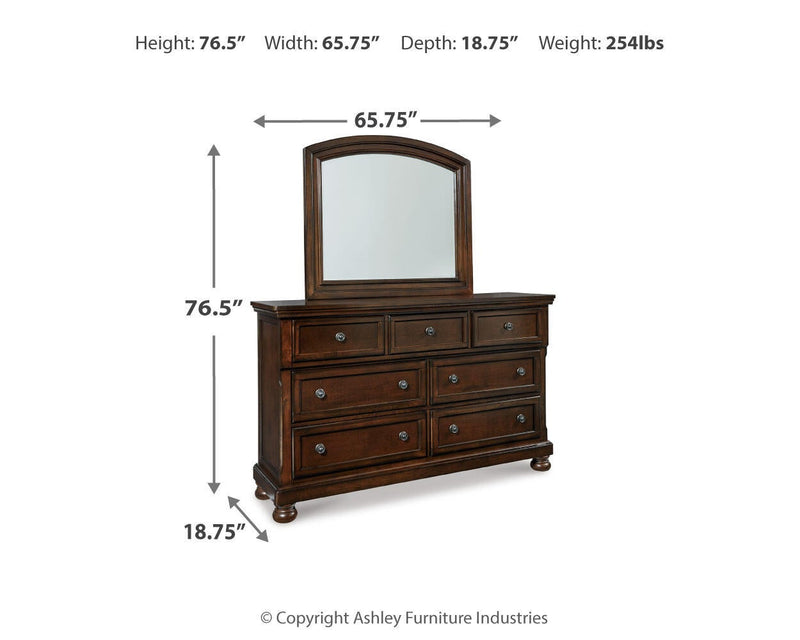 Porter Dresser and Mirror