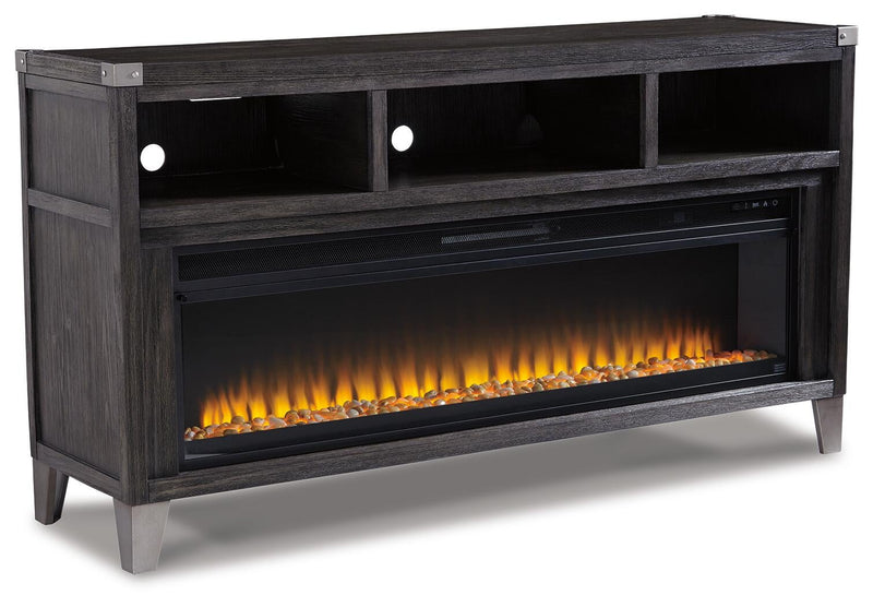 Todoe 65" TV Stand with Electric Fireplace