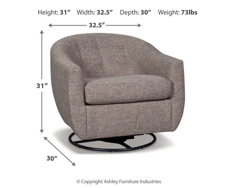 Upshur Swivel Glider Accent Chair