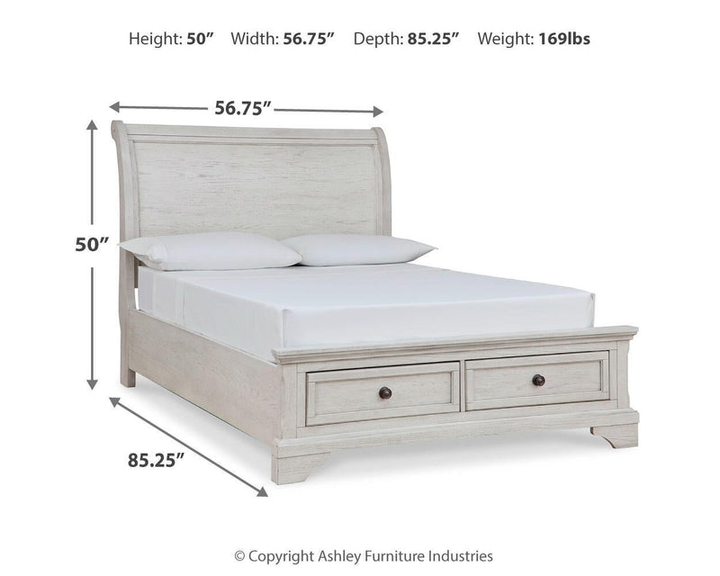 Robbinsdale Full Sleigh Storage Bed
