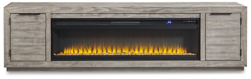 Naydell 92" TV Stand with Electric Fireplace