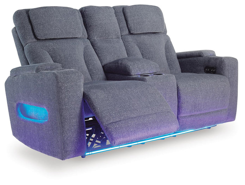 Studio Cave PWR REC Loveseat/CON/ADJ HDRST