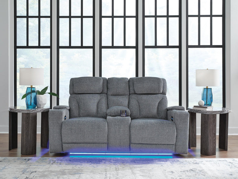 Studio Cave PWR REC Loveseat/CON/ADJ HDRST