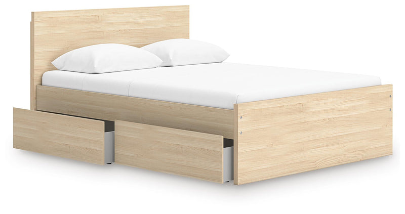Onita Queen Panel Platform Bed with 1 Side Storage