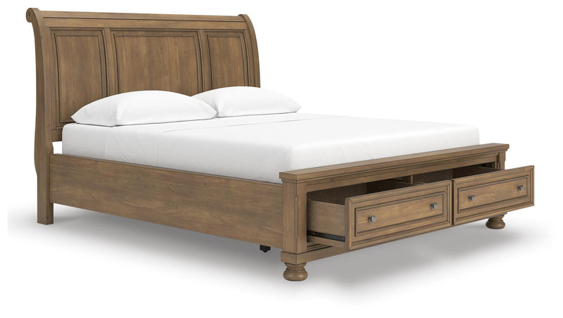 Feddinger California King Storage Sleigh Bed