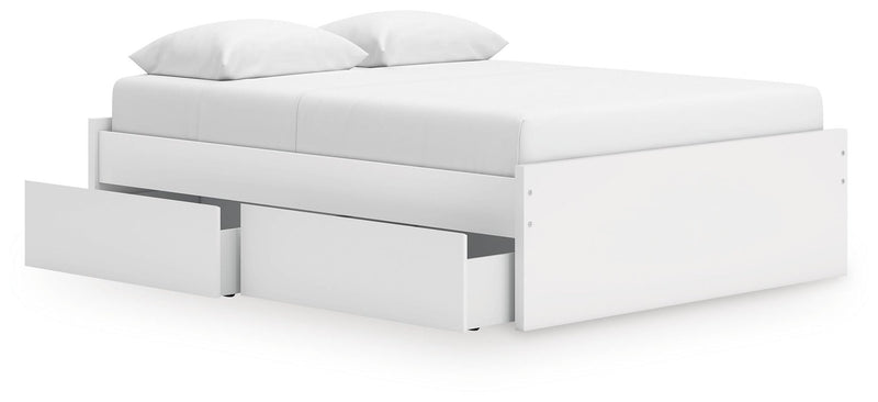 Onita Queen Platform Bed with 1 Side Storage