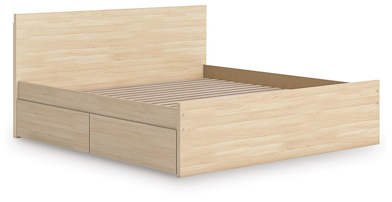 Onita Queen Panel Platform Bed with 2 Side Storage
