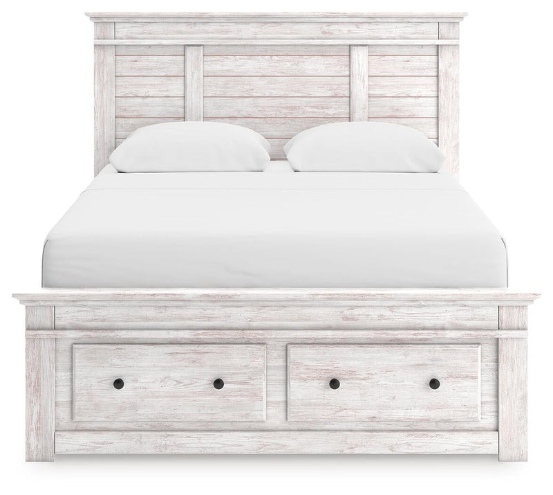 Makidern Queen Panel Storage Bed