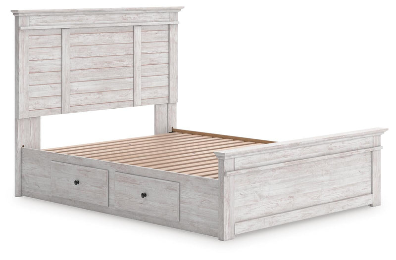 Makidern Queen Panel Storage Bed