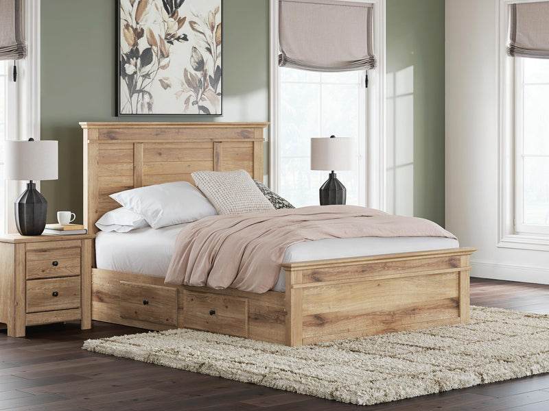 Makidern Queen Panel Storage Bed