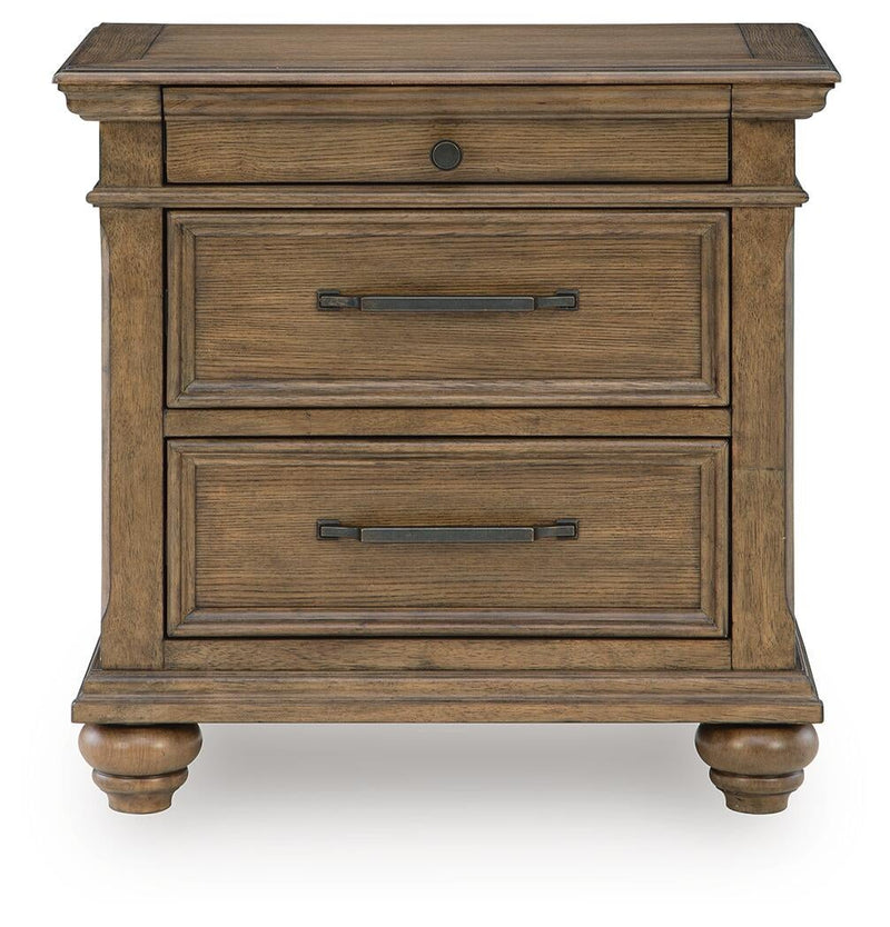Karallin Three Drawer Night Stand