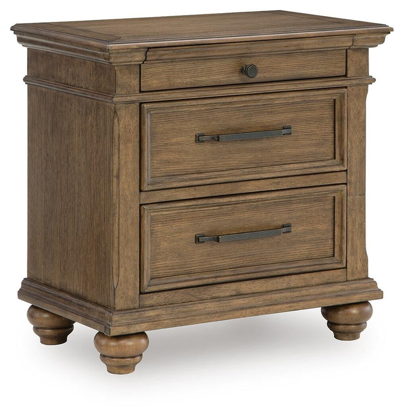 Karallin Three Drawer Night Stand