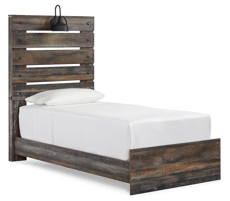 Drystan Twin Panel Bed, Dresser, Mirror, Chest and Nightstand