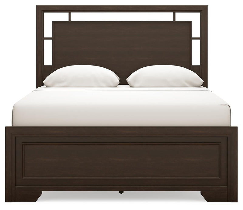 Covetown Queen Panel Bed, Dresser, Mirror, Chest and Nightstand