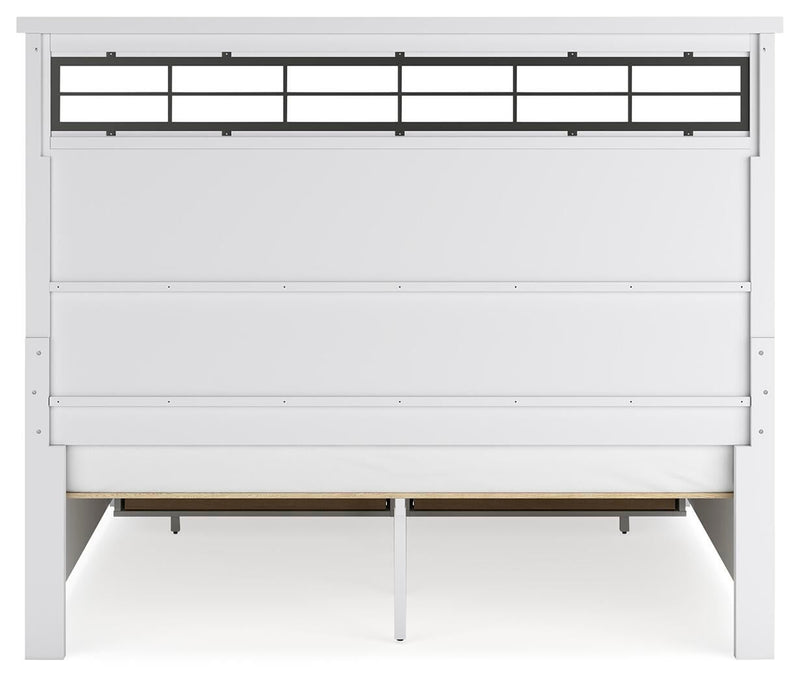 Ashbryn King Panel Storage Bed, Dresser and Mirror