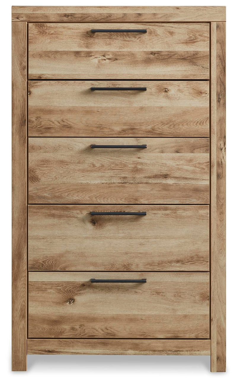 Hyanna Twin Panel Headboard, Dresser, Mirror, Chest and Nightstand
