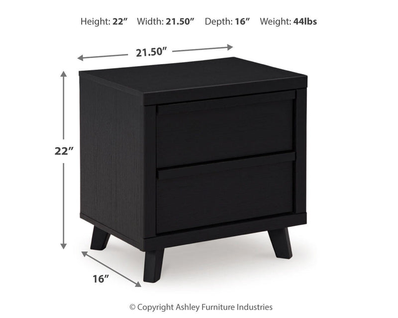 Danziar Queen Panel Bed, Dresser, Mirror and Nightstand