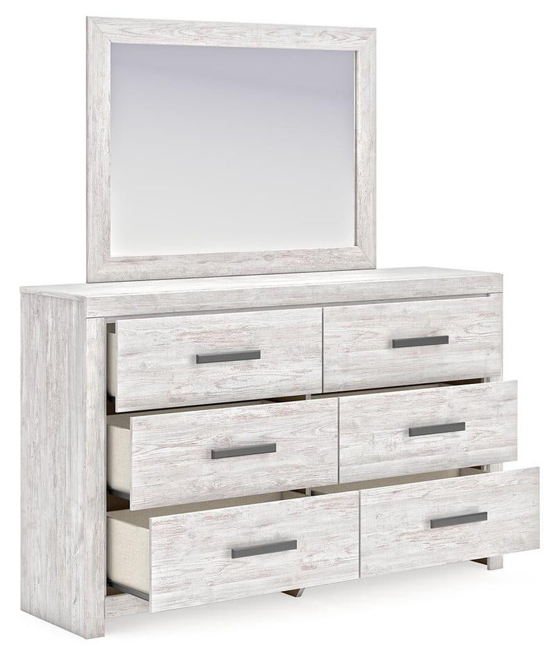 Cayboni Queen Panel Bed, Dresser, Mirror, Chest and Nightstand