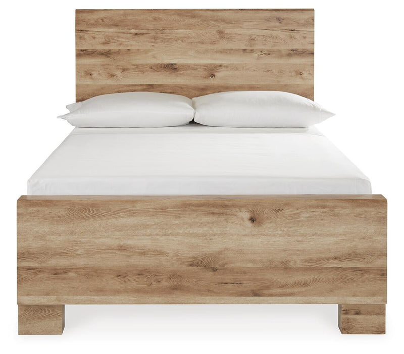 Hyanna Full Panel Bed, Dresser, Mirror and Nightstand