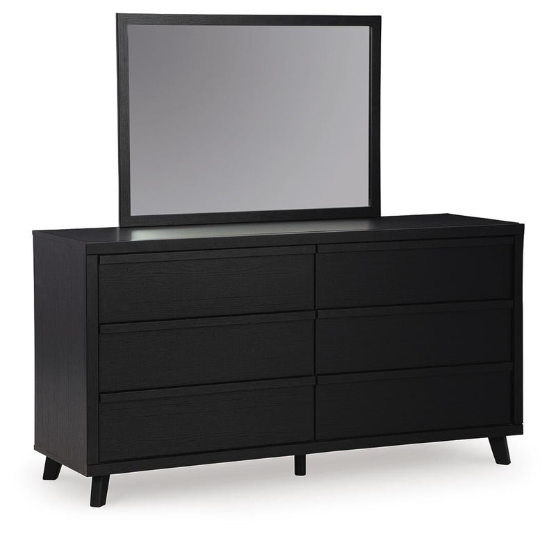 Danziar King Panel Headboard, Dresser and Mirror