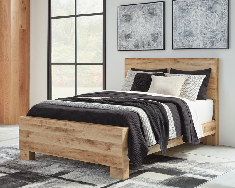 Hyanna Queen Panel Bed, Dresser, Mirror and Nightstand