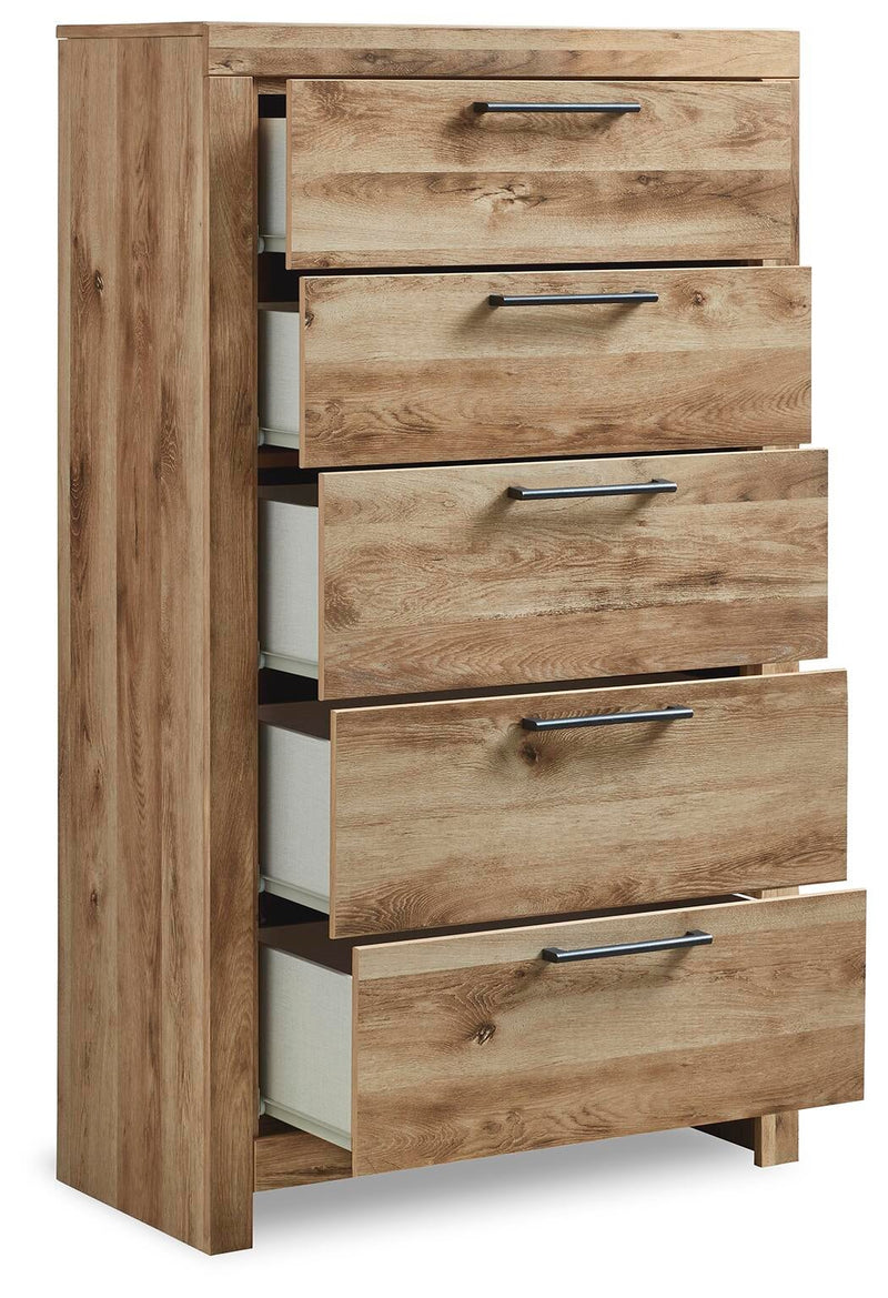 Hyanna King Panel Headboard, Dresser, Mirror, Chest and Nightstand