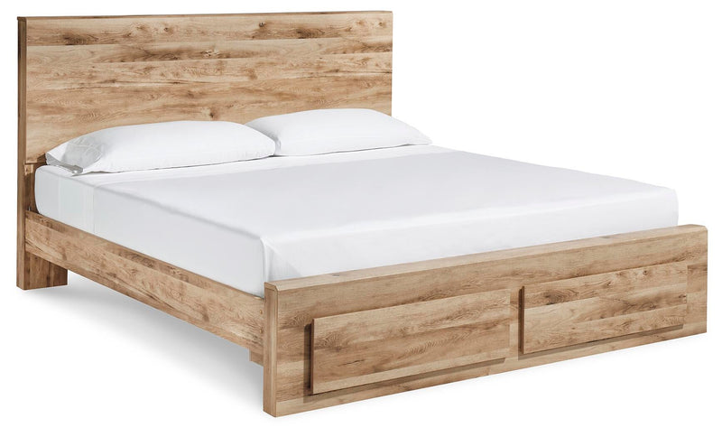 Hyanna Queen Panel Storage Bed, Dresser, Mirror, Chest and Nightstand