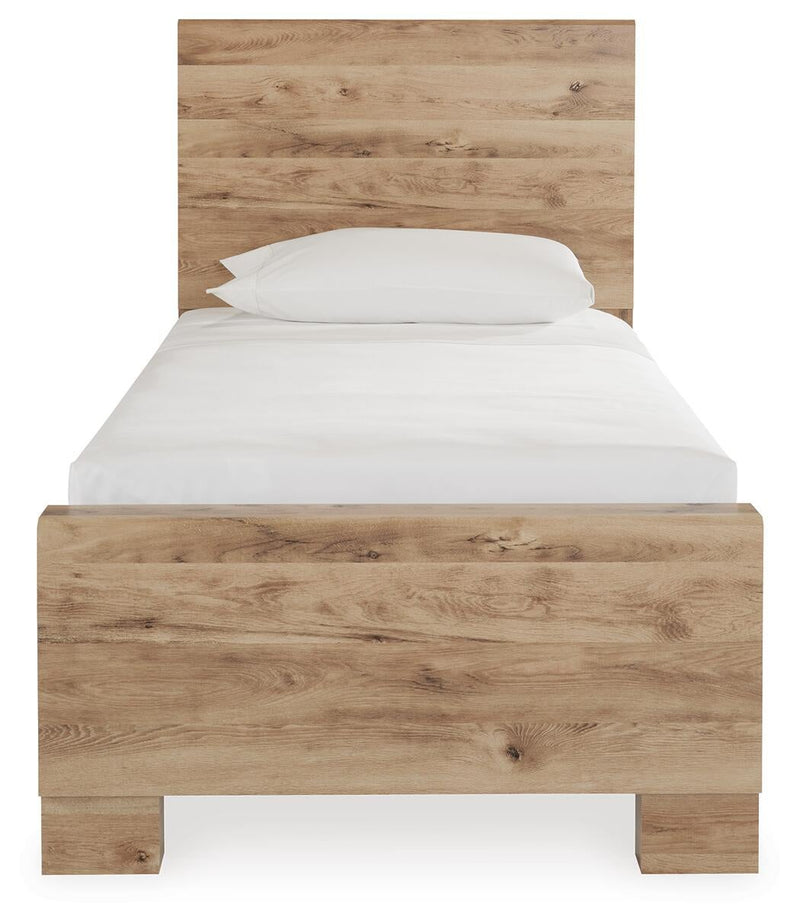Hyanna Twin Panel Bed, Dresser, Mirror, Chest and Nightstand