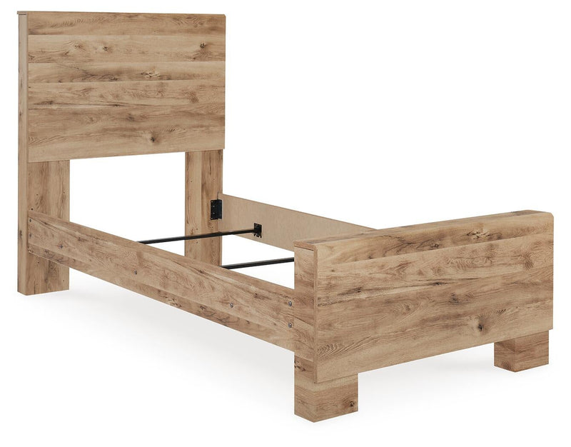Hyanna Twin Panel Bed, Dresser, Mirror and Nightstand