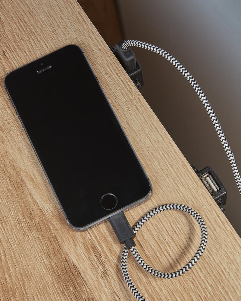 Hyanna King Panel Storage Bed with 1 Under Bed Storage Drawer, Dresser, Mirror and Nightstand