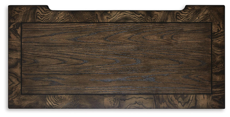 Maylee King Upholstered Bed, Dresser, Mirror, Chest and Nightstand