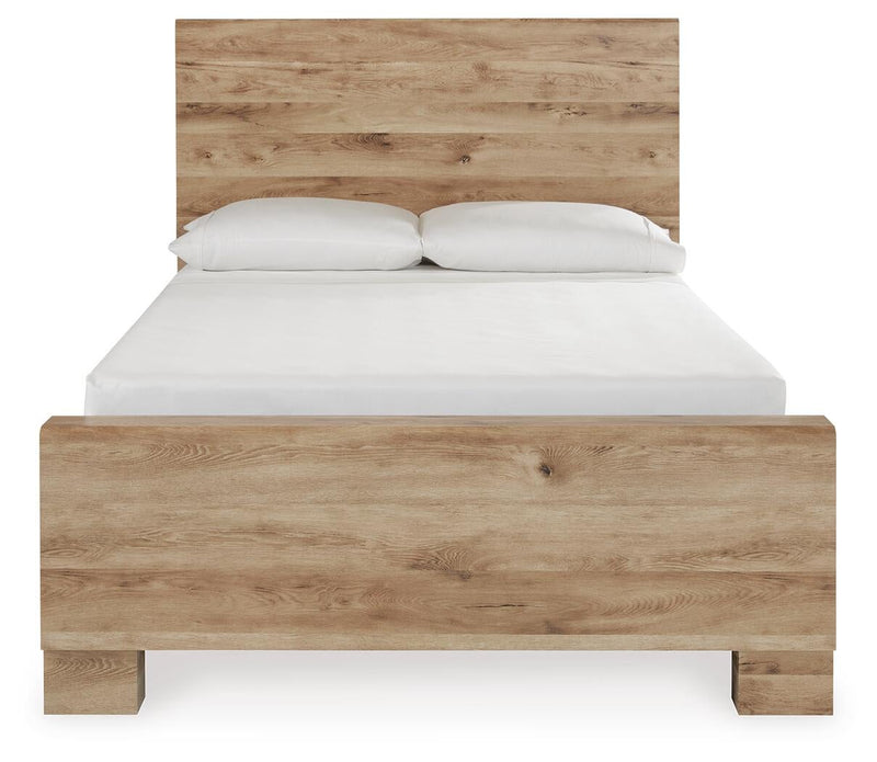 Hyanna Full Panel Bed with 2 Side Storage, Dresser, Mirror, Chest and Nightstand