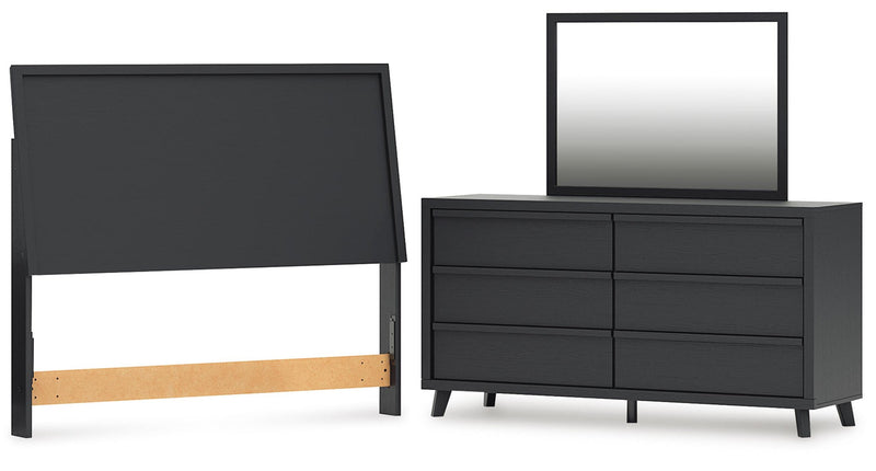 Danziar Queen Panel Headboard, Dresser and Mirror