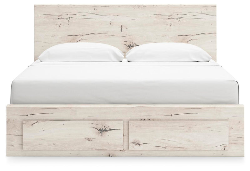 Lawroy King Panel Storage Bed, Dresser and Mirror