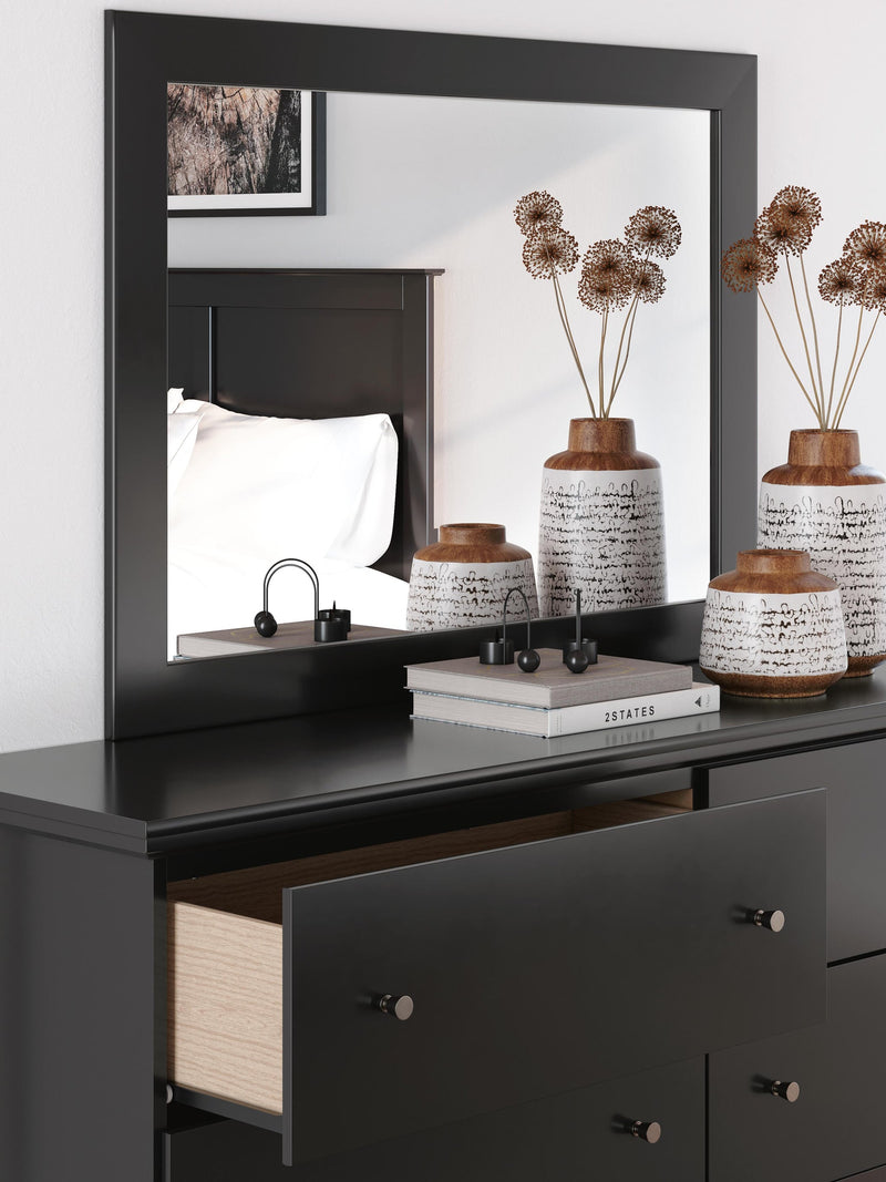 Maribel King Panel Bed, Dresser and Mirror