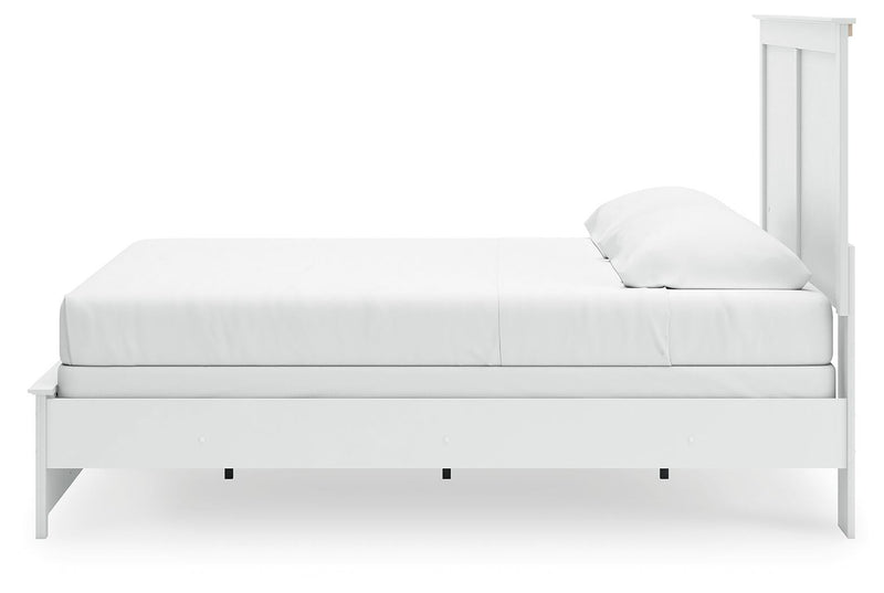Bostwick Shoals King Panel Bed, Dresser, Mirror and Nightstand